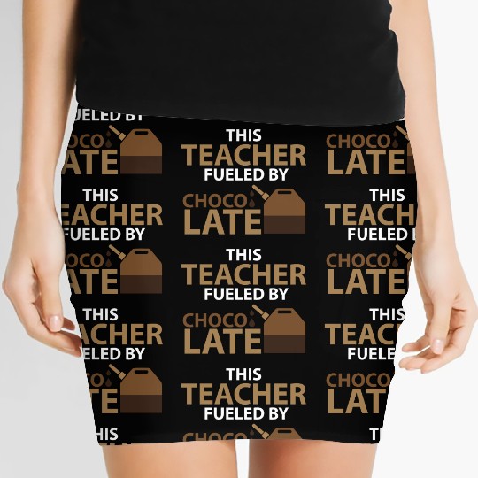 CHOCOLATE LOVER TEACHER Women's Mini Skirts