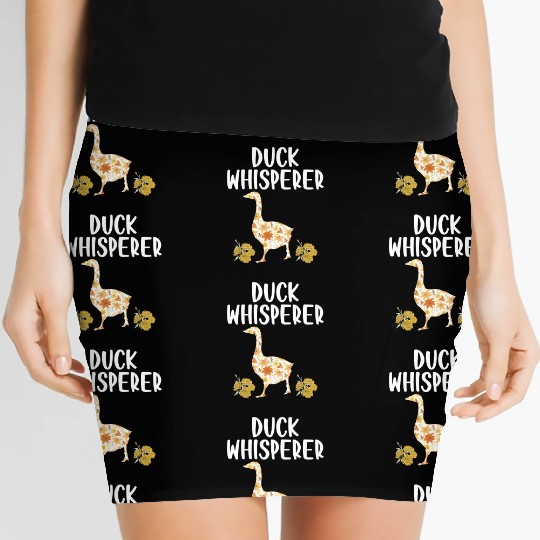 Duck Whisperer Flower Farming Farm Animal Farmer Women's Mini Skirts