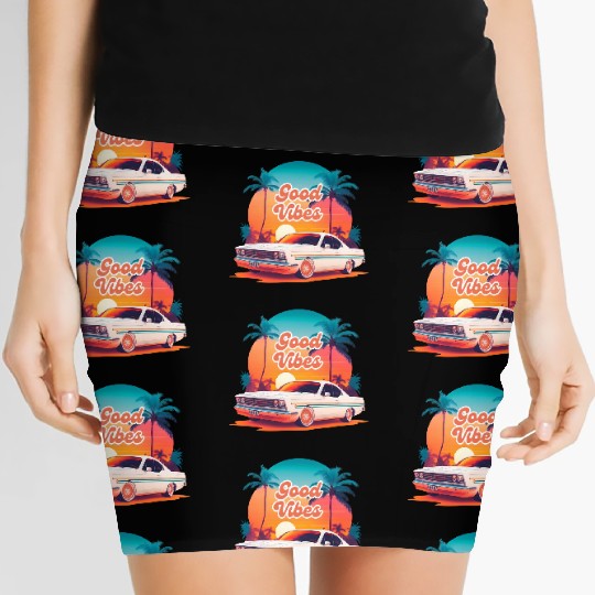 Good Vibe summer Women's Mini Skirts