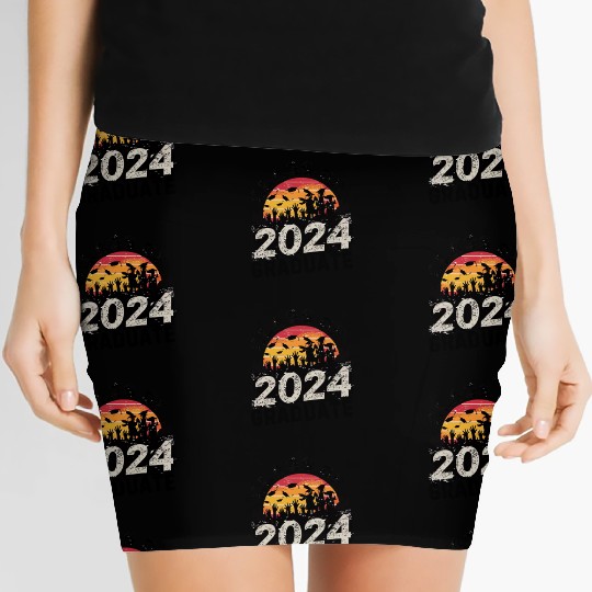 Class Of 2024 Graduation Graduate Women's Mini Skirts
