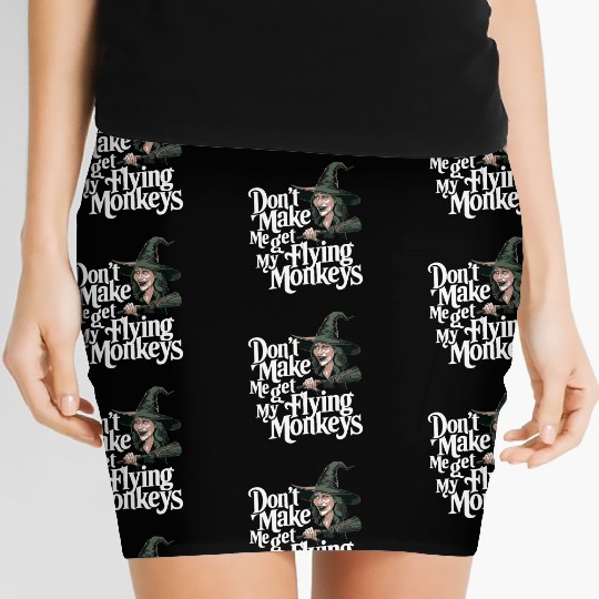 Wicked Witch Flying Monkeys Women's Mini Skirts