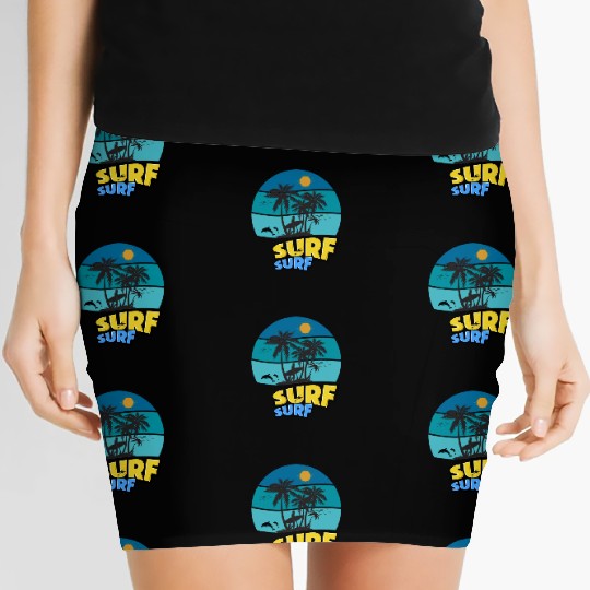 Summer Surf, Surfing , Beach vibes, Summer Women's Mini Skirts