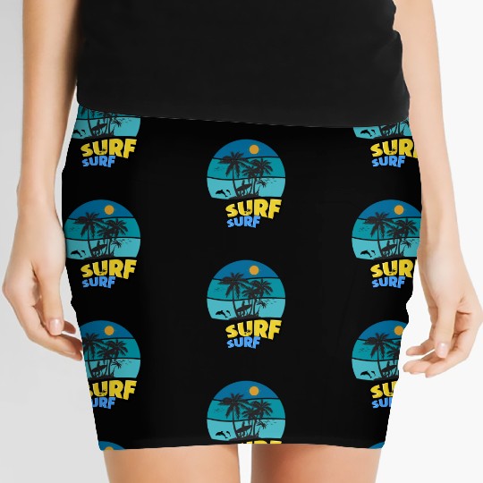 Summer Surf, Surfing , Beach vibes, Summer Women's Mini Skirts