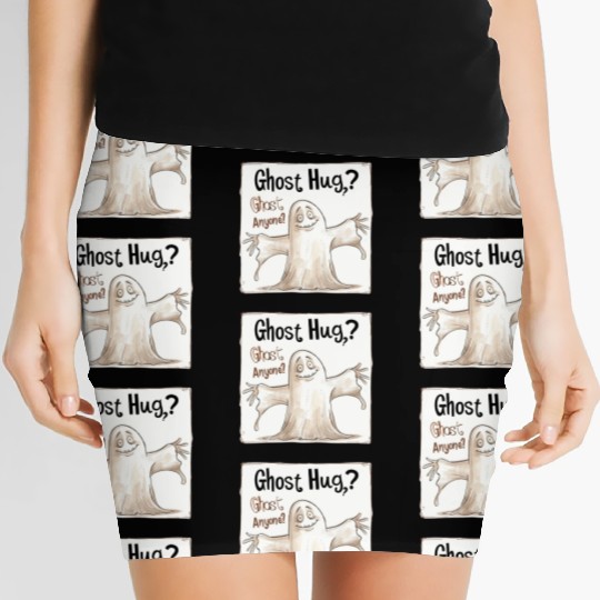 Ghost Hug, Ghost Anyone Women's Mini Skirts