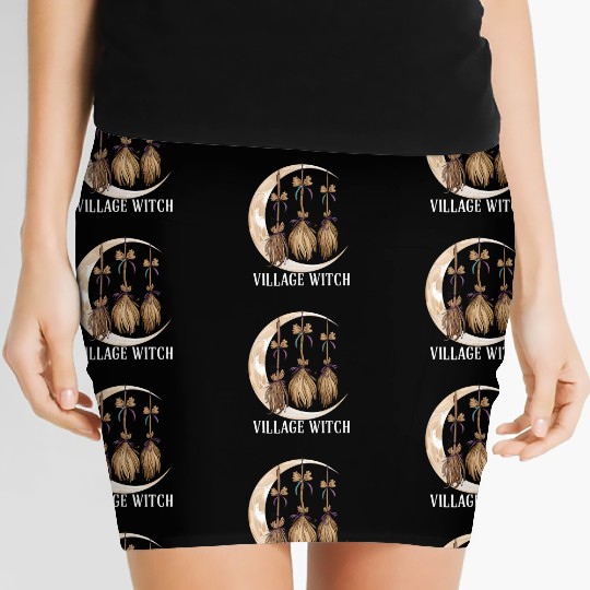 Village Witch Gothic Occult Wicca Pagan Nature Women's Mini Skirts