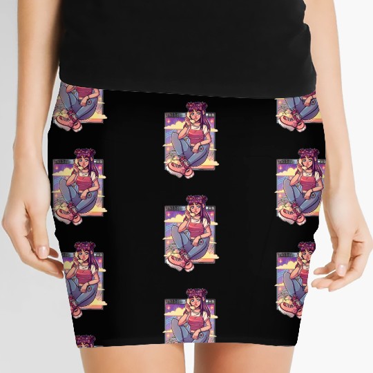 Hello 90's, retro vibes Women's Mini Skirts
