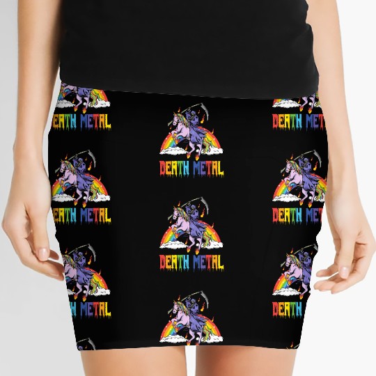 Goth Rock Satan Unicorn Festivals Death Metal Women's Mini Skirts