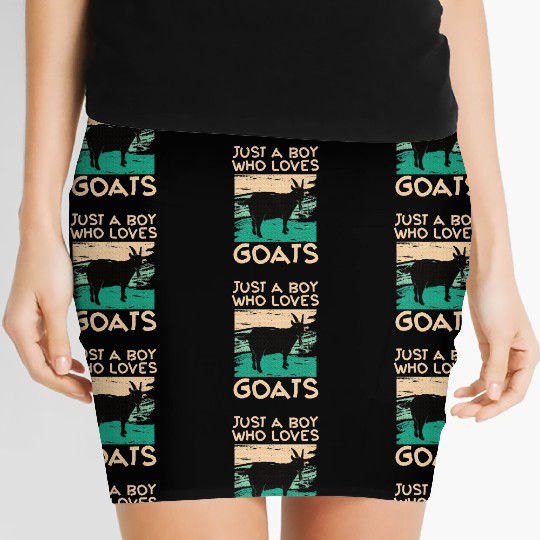 Cool Goat Design Goat Farmer Farming Lovers Women's Mini Skirts