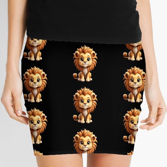 Chibi lion Women's Mini Skirts