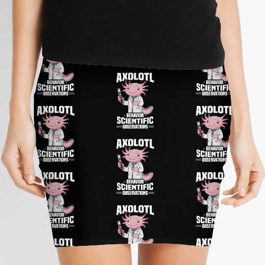Axolotl Science Teacher Mexican Salamander Women's Mini Skirts