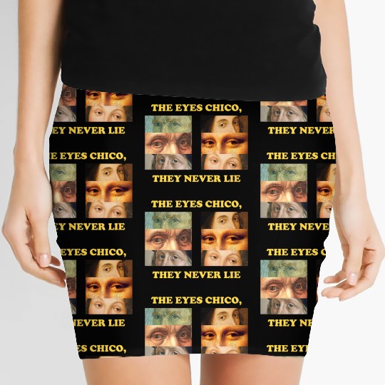 Eyes Never Lie Aesthetic Women's Mini Skirts