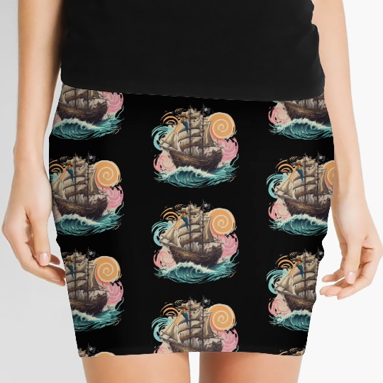 Pirate paradise Women's Mini Skirts design.