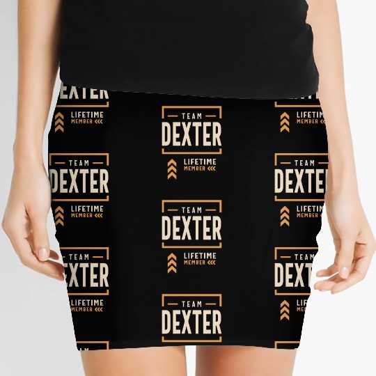 Team Dexter Lifetime Member Funny Name Dexter Women's Mini Skirts