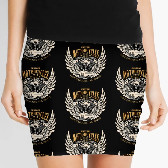 Motorcyclists chopper clothing Premium Women's Mini Skirts
