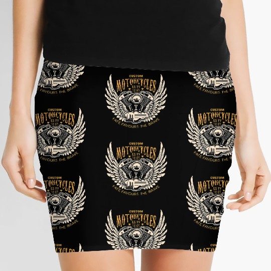Motorcyclists chopper clothing Premium Women's Mini Skirts