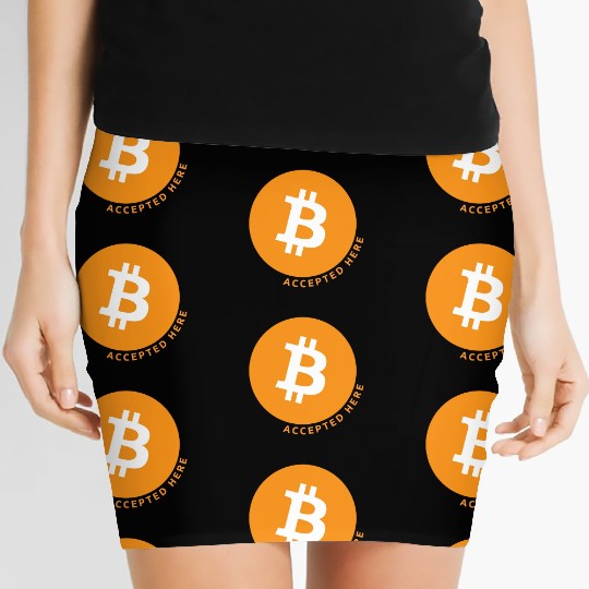 Bitcoin Accepted Here Promo Women's Mini Skirts