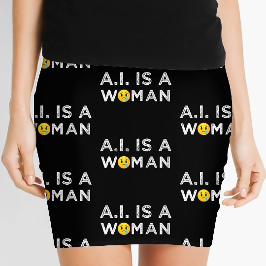 AI Woman Technology Computer Science Women's Mini Skirts