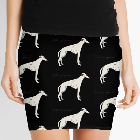Russian greyhound Women's Mini Skirts