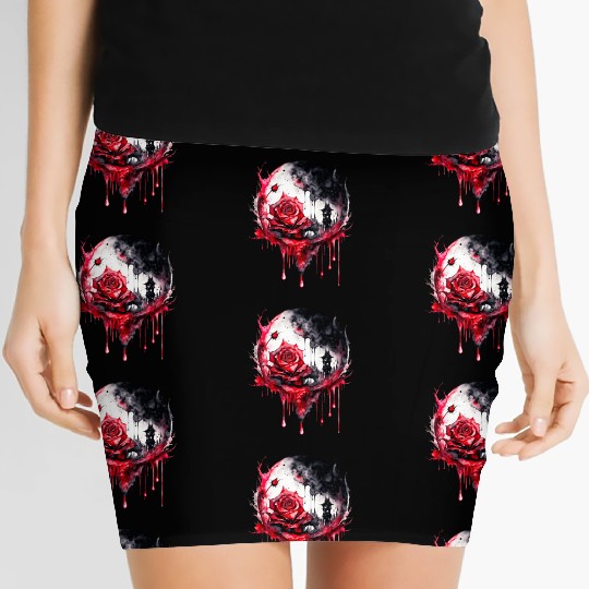 Creepy Roses Women's Mini Skirts