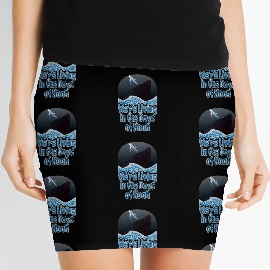 We're Living in the Days of Noah Women's Mini Skirts