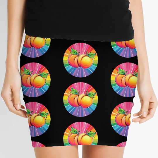 LGBTQ Peach Women's Mini Skirts