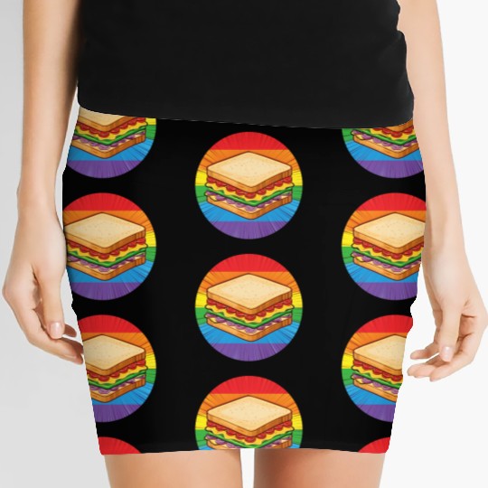 LGBTQ Sandwich Women's Mini Skirts