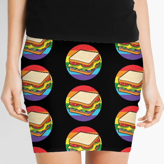 LGBTQ Sandwich Women's Mini Skirts