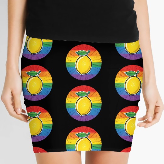 LGBTQ Lemon Women's Mini Skirts