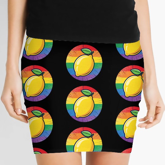 LGBTQ Lemon Women's Mini Skirts