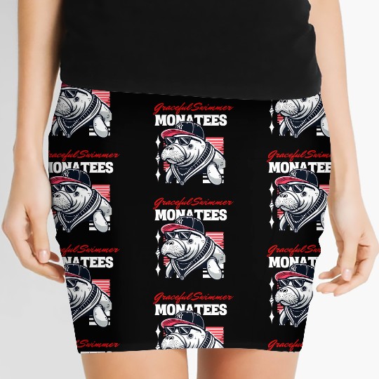 Hip-Hop Manatee Cool Women's Mini Skirts