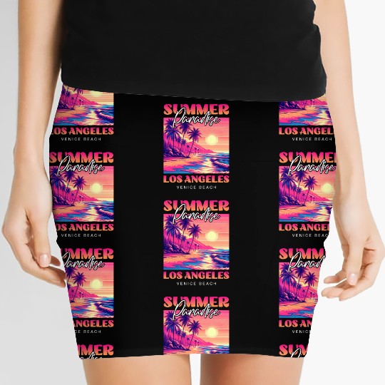 Summer Paradise Los Angeles Venice Beach Women's Mini Skirts
