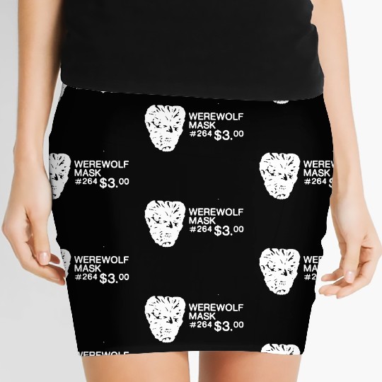 WEREWOLF MASK - W Women's Mini Skirts