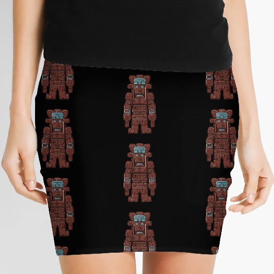 Aztec God Ancient Mythology Huitzilopochtli Women's Mini Skirts