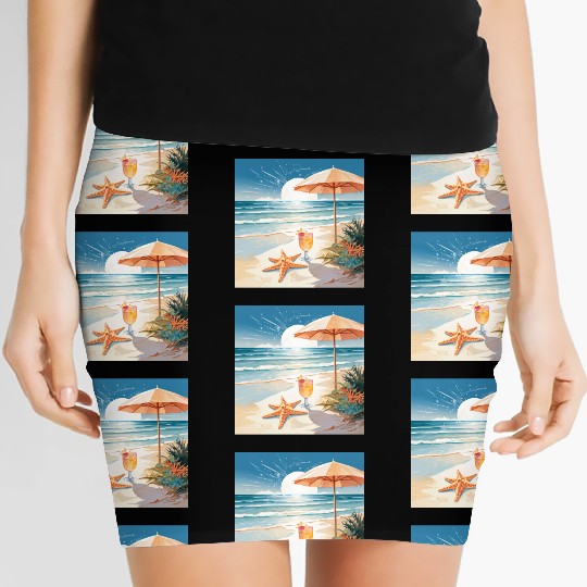 Tropical Cocktail Party Women's Mini Skirts