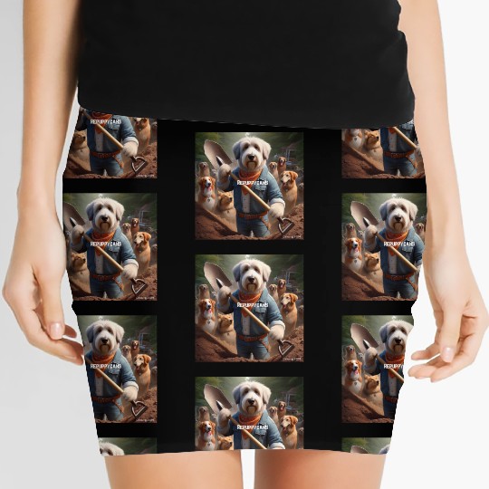 Funny and cute animal or pet Republican Women's Mini Skirts