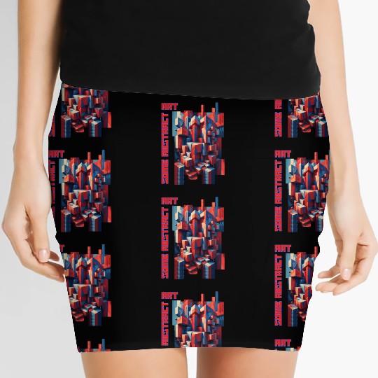 Abstract art Women's Mini Skirts