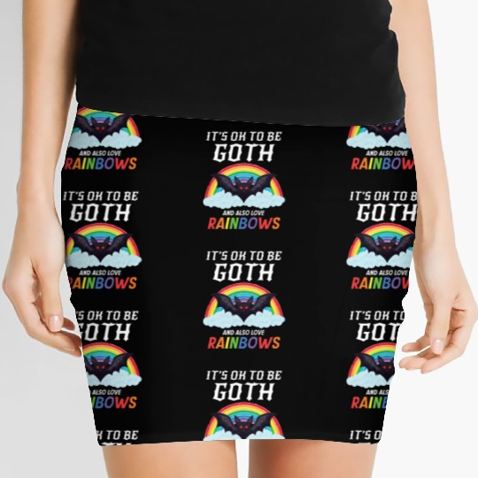 Goth Rock Satan Unicorn Festivals Death Metal Women's Mini Skirts