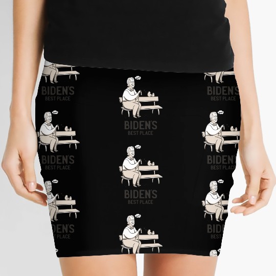 Biden's Best Place - Funny Presidential Election Women's Mini Skirts