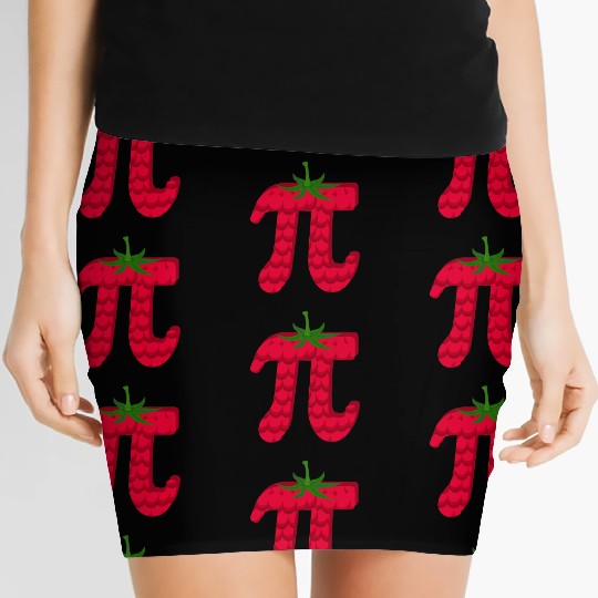 Raspberry Funny Pi Day Pie Math Lover Student Women's Mini Skirts