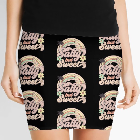 Salty but Sweet - Retro Summer Design Women's Mini Skirts