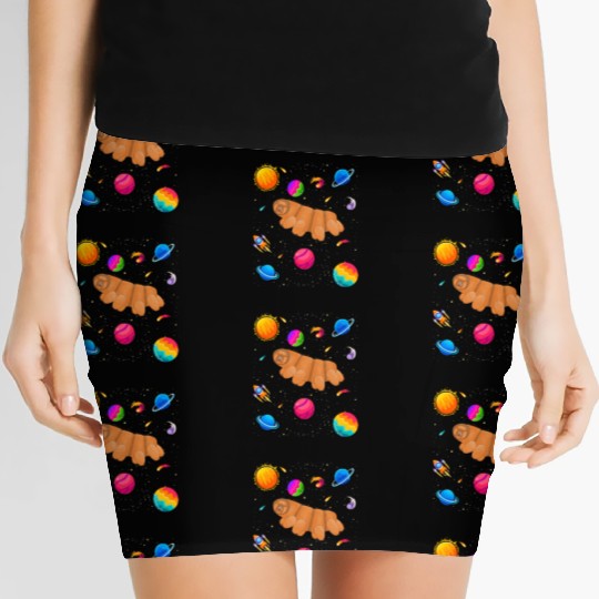 Tardigrade Space! Nerd, Geek Microbiology Science Women's Mini Skirts