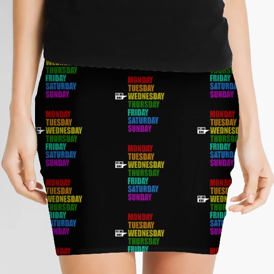 Funny You Are Here Weekly Days Humor - Wednesday Women's Mini Skirts