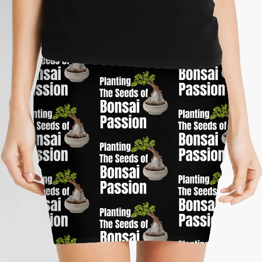 Planting The Seeds Of Bonsai Passion Spiritual Women's Mini Skirts