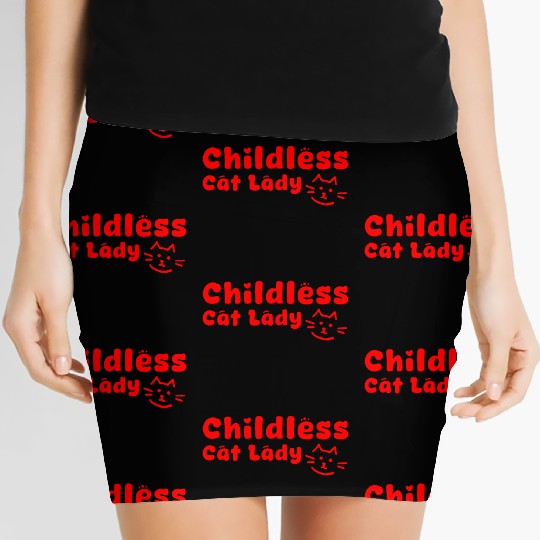 childless cat lady Women's Mini Skirts