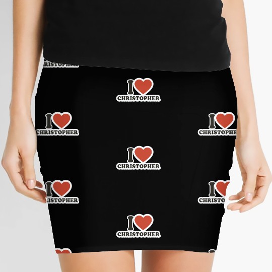 I LOVE Women's Mini Skirts Boyfriend gift idea I LOVE