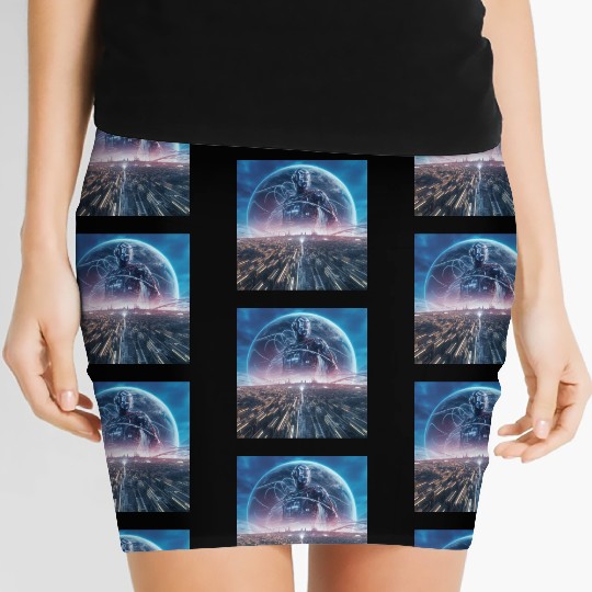 Future Vision - AI Adventure Smarter Life Women's Mini Skirts