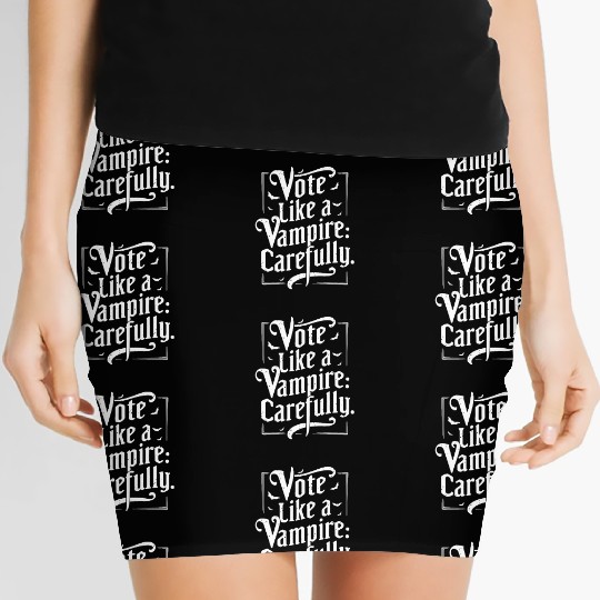 Spooky Political Satire for Halloween: Trick or Women's Mini Skirts
