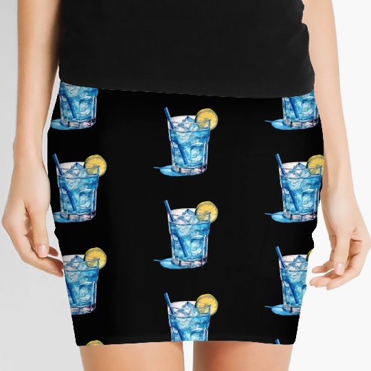 Blue Cocktail Women's Mini Skirts