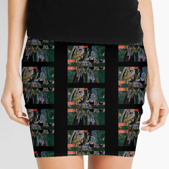 Abstract Visionary in Nature Women's Mini Skirts