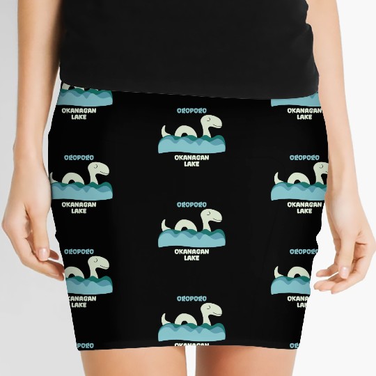 Ogopogo Okanagan Lake Monster Cryptid Women's Mini Skirts